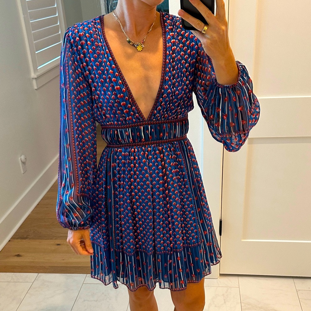 Ulla Johnson Long sleeve silk mini dress size 4